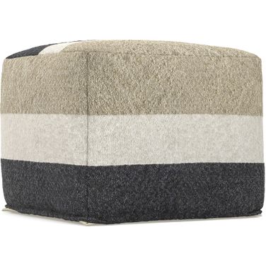 Claudette Square Pouf In Multicolor