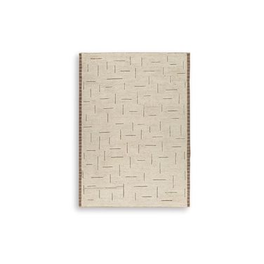 Clayman Extra Large Rug In Beige and Brown