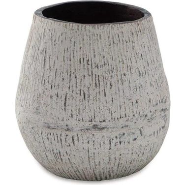 Claymount Vase In Distressed Brown