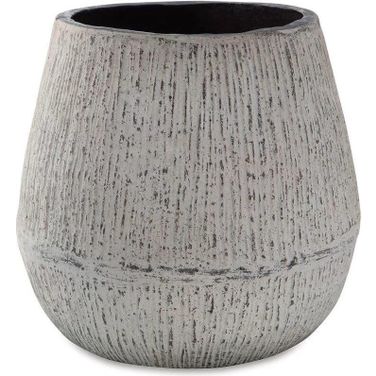 Claymount Vase In Distressed Brown