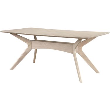 Clemen 71 Inch Rectangular Dining Table In White Wash