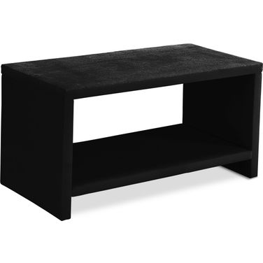 Cleo Velvet Night Stand In Black