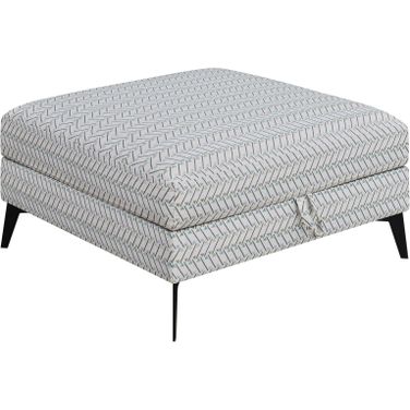 Clint Upholstered Ottoman with Tapered Legs Multi-color