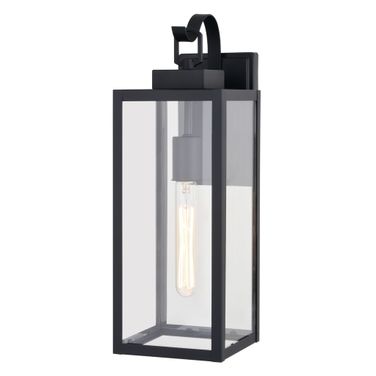 Clinton 6 Inch Outdoor Wall Light In Matte Black