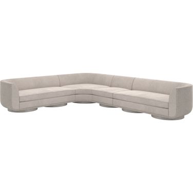 Clipper 4 Piece Sectional In Taupe