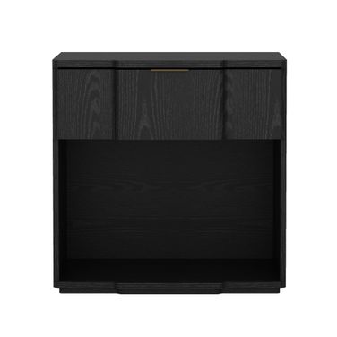 Clive 22 Inch 1-Drawer Nightstand In Black