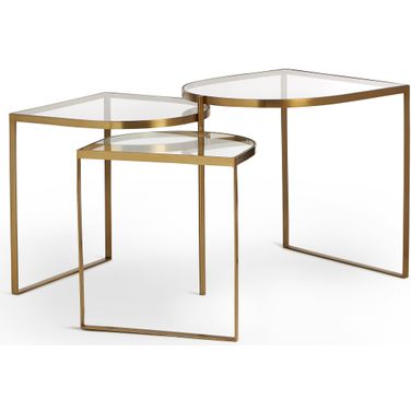 Clover Folding Table In Brass