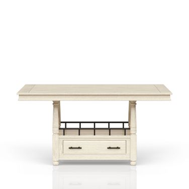 Clover Ridge Counter Table In Whitewash