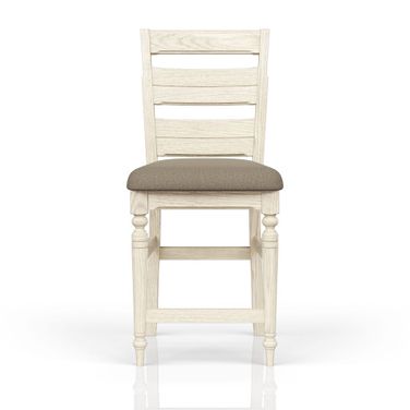 Clover Ridge Ladder Back Counter Stool In Whitewash