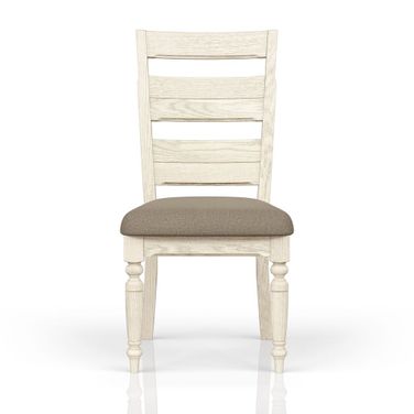 Clover Ridge Ladder Back Side Chair In Whitewash