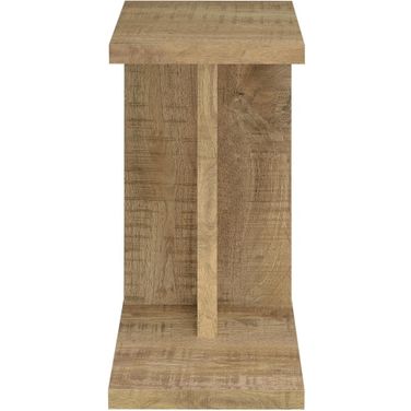 Clower Engineered Wood C-Shaped Sofa Side Table In Mango