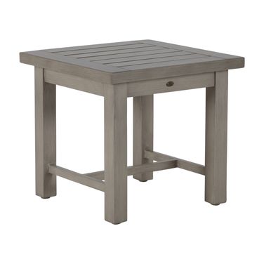 Club Aluminum End Table In Oyster