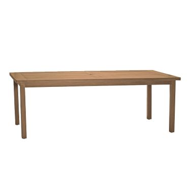Club Aluminum Rectangular Dining Table In Oak