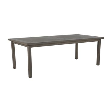 Club Aluminum Rectangular Dining Table In Oyster