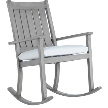Club Aluminum Slatted Rocker In Bali Pearl