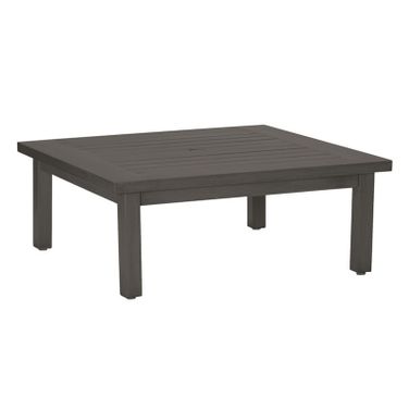Club Aluminum Square Coffee Table In Slate Gray