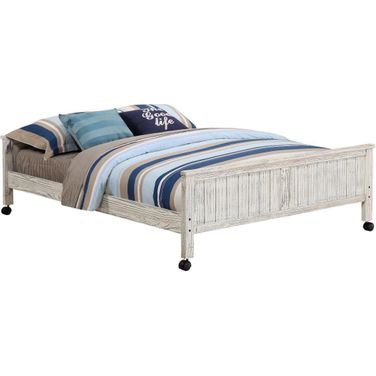 Club House Full Low Caster Bed Driftwood