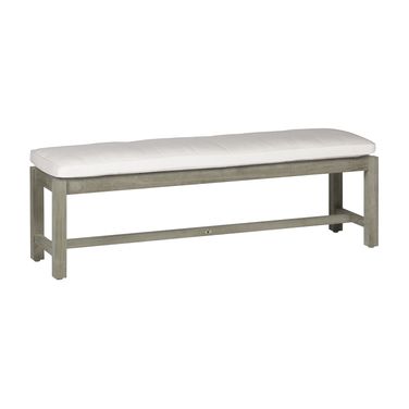 Club Teak Backless Bench In Bali Pearl