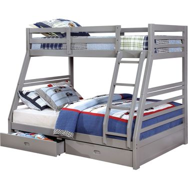 California Iii Gray Twin Over Full Bunk Bed