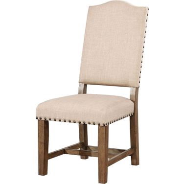 Julia Light Oak Side Chair Set of 2