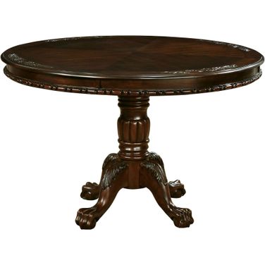 Elana Brown Cherry Round Dining Table