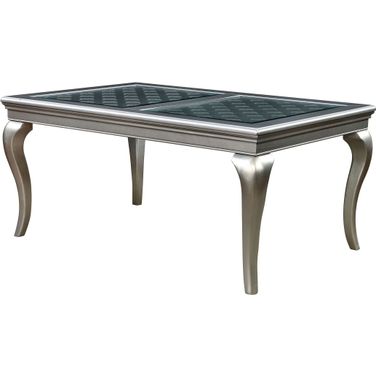 Amina Champagne 66" Rectangular Dining Table