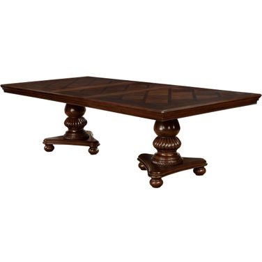 Alpena Brown Cherry Extendable Rectangular Dining Table