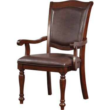 Sylvana Brown Cherry Arm Chair Set of 2
