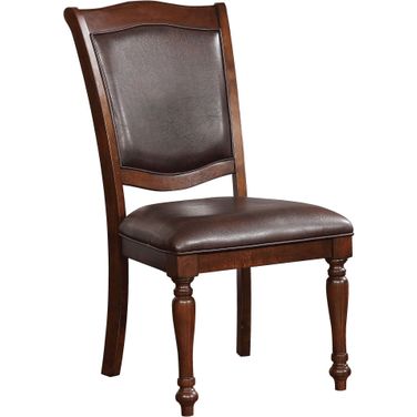 Sylvana Brown Cherry Side Chair Set of 2
