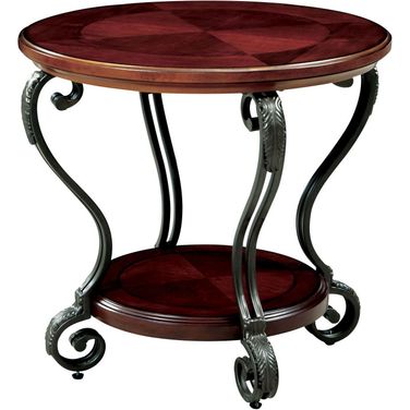 May Brown Cherry End Table