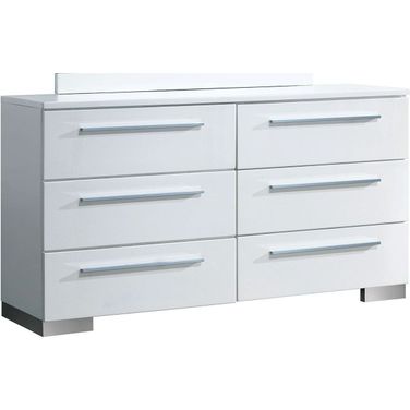 Clementine Smooth White Dresser