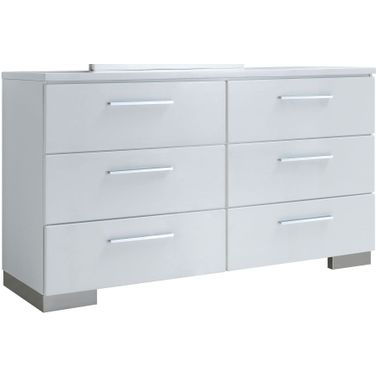 Christie High Gloss White Dresser