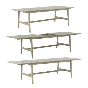 Coast Teak Extension Table In Oyster Teak