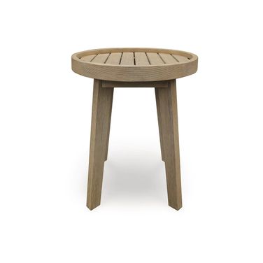 Coastal Reef Outdoor End Table In Beige