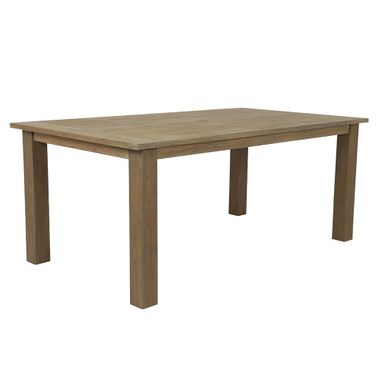 Coastal Teak 91" Dining Table in Light Wood