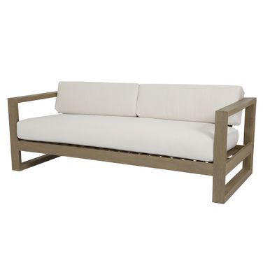 Coastal Teak Sofa in Light Wood
