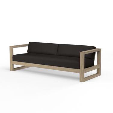 Coastal Teak Sofa in Spectrum Carbon