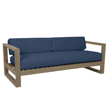 Coastal Teak Sofa in Spectrum Indigo