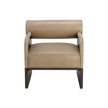 Coburn Lounge Chair In Dark Brown and Sahara Sand