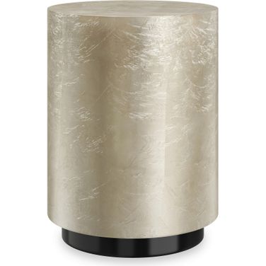Cocktail Couture Round End Table In Cream
