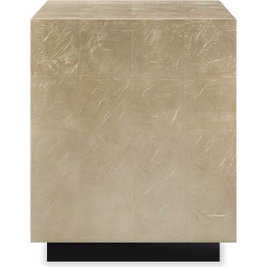 Cocktail Couture Square End Table In Gold