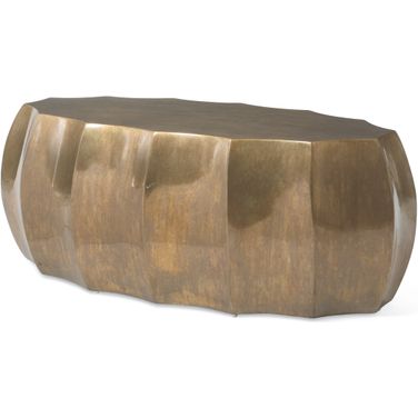 Cocktail Table In Antique Brass