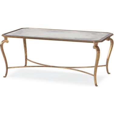 28 x 48 Inch Cocktail Table In Antique Bronze