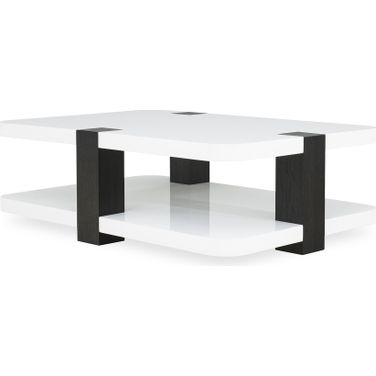 36 x 52 Inch Cocktail Table In Mocha