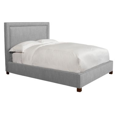 Cody Mineral Gray King Upholstered Panel Bed