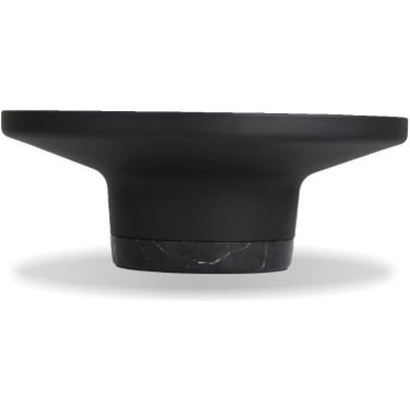 Coffee Table Spacer Matte Black Pc Aluminum/Black Marble Base