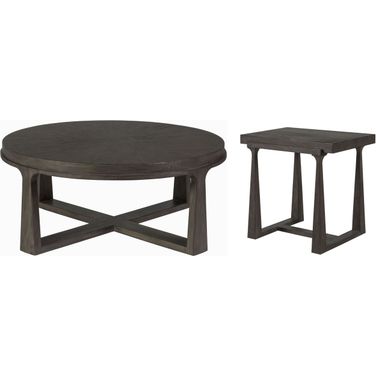 Cohesion Program Antico Rousseau Round Occasional Table Set