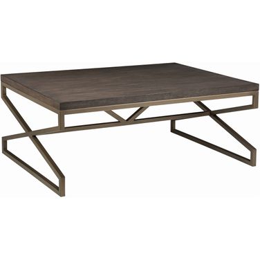 Cohesion Program Edict Rectangular Cocktail Table In Antico
