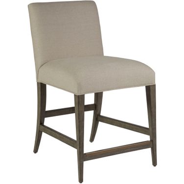 Cohesion Program Madox Upholstered Low Back Counter Stool In Grigio