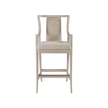 Cohesion Program Mistral Woven Barstool In Bianco